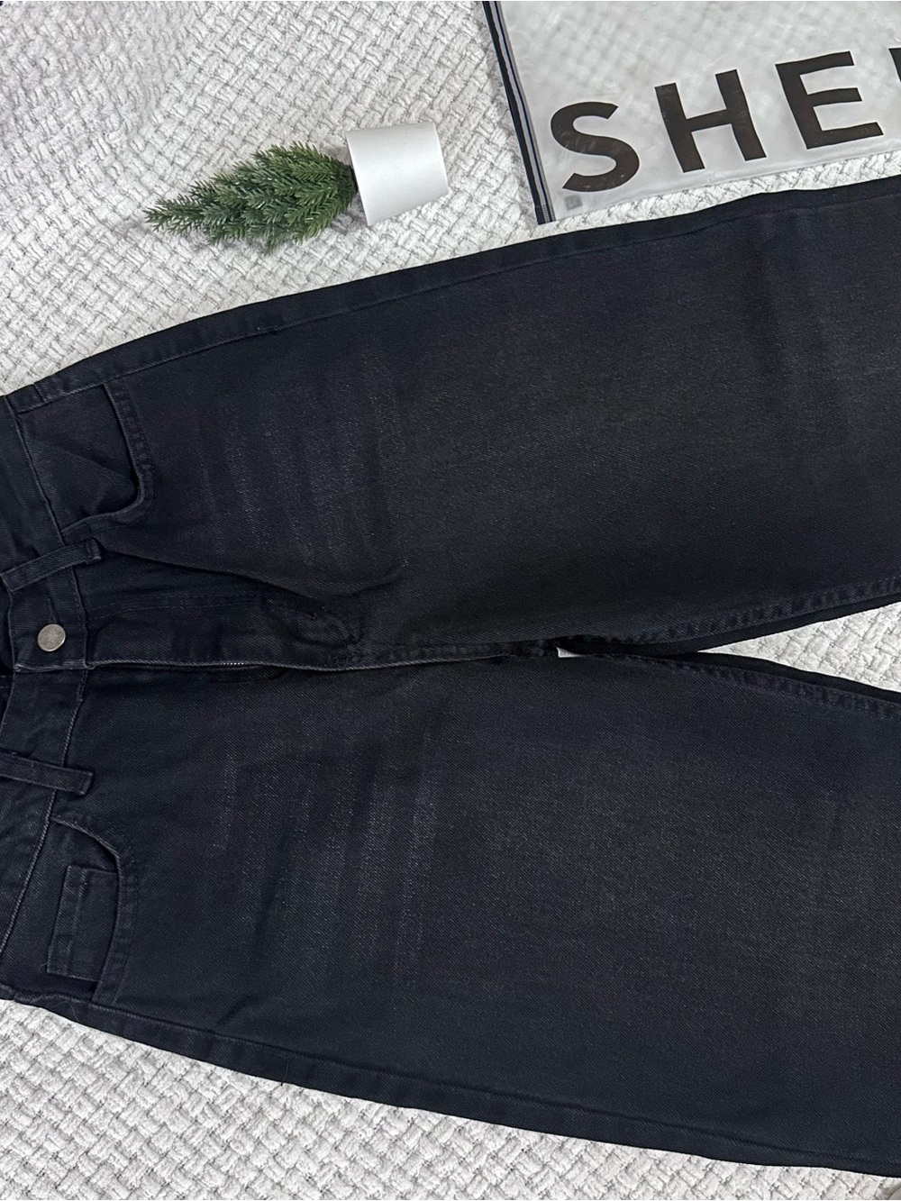 Black Jean Wide Leg - Size Small